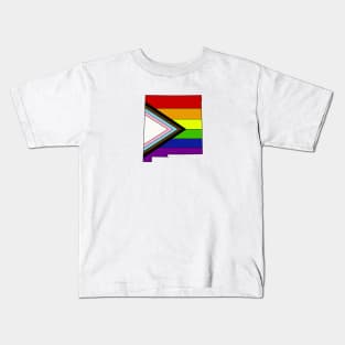 Progress pride flag - New Mexico Kids T-Shirt